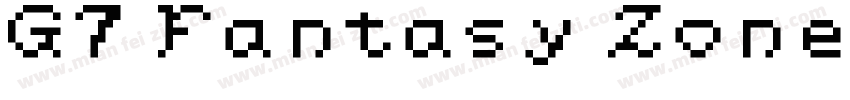 G7 Fantasy Zone TTF Regular字体转换